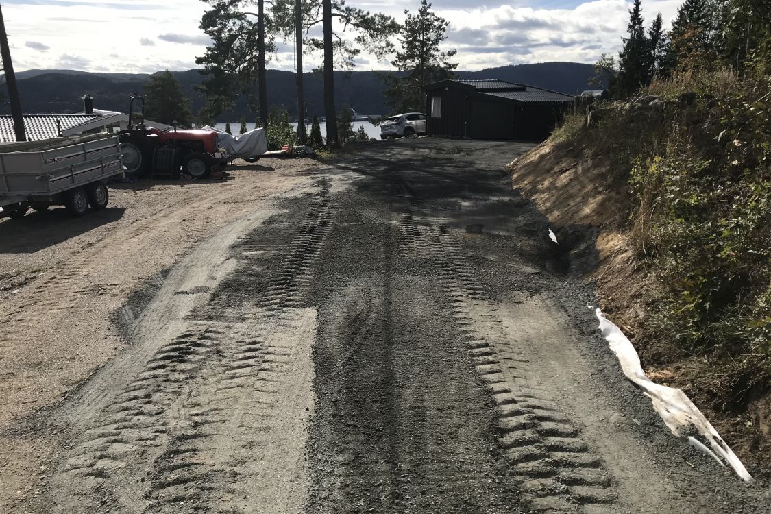 <p>Opparbeidelse av vei</p>